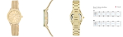 Anne Klein Women's Gold-Tone Stainless Steel Mesh Bracelet Watch 30mm AK-2208CHGB